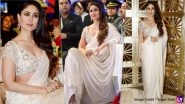 Kareena Kapoor Khan Is Vision in White in Manish Malhotra Saree! See Pics of Begum of Bollywood at Jashn-E-Youngistan 2018