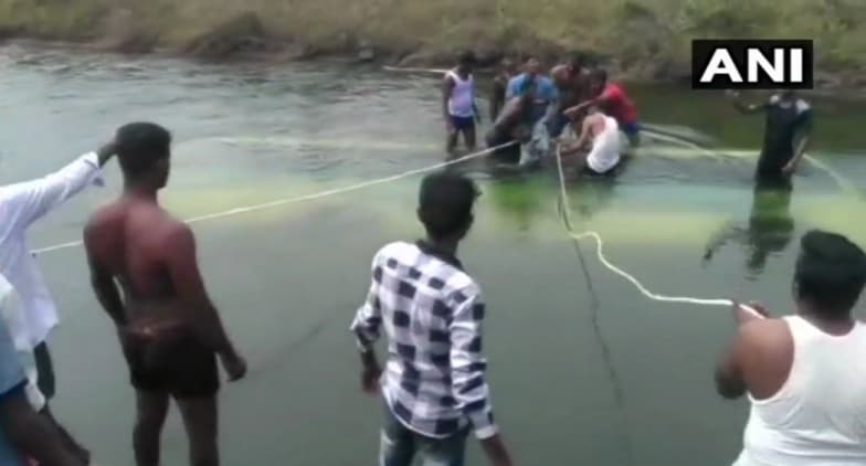 Karnataka: 30 Feared Dead After Bus Plunges Into Canal in Mandya Karnataka: 30 Feared Dead After Bus Plunges Into Canal in Mandya