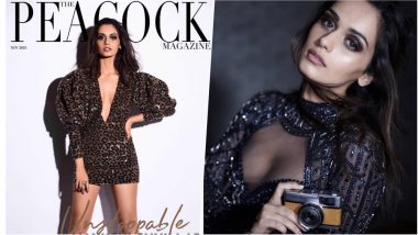 Manushi Chhillar Looks Hot AF in Leopard Print Mini Dress on Cover of The Peacock Magazine, View Pic