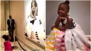 Little Girl Awestruck by Michelle Obama&rsquo;s Portrait Dresses Up As the Former FLOTUS for Halloween