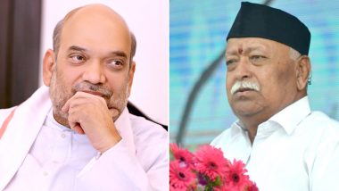 Amit Shah Meets RSS Chief Mohan Bhagwat, Discussion Likely on Ram Mandir Issue