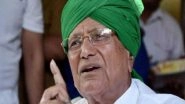 Delhi Police Seizes Phone, Mobile Charger, Tobacco From OP Chautala's Cell in Tihar Jail; Inquiry Launched