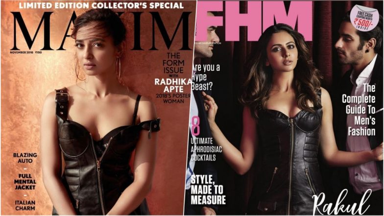 Radhika Apte Vs Rakul Preet Singh – Who Slayed Better in Black Moschino Leather Dress as a Cover Girl? (See Pics)