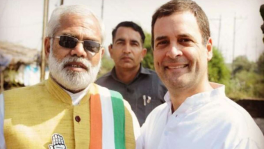 Rahul Gandhi Mocks PM Modi on Instagram by Posting Picture With Modi’s Lookalike Abhinandan Pathak Before Upcoming Assembly Elections 2018