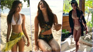 Rhea Chakraborty Flaunts Her Hot Beach Body in a Range of Bikinis During Maldives Break (See Pics)