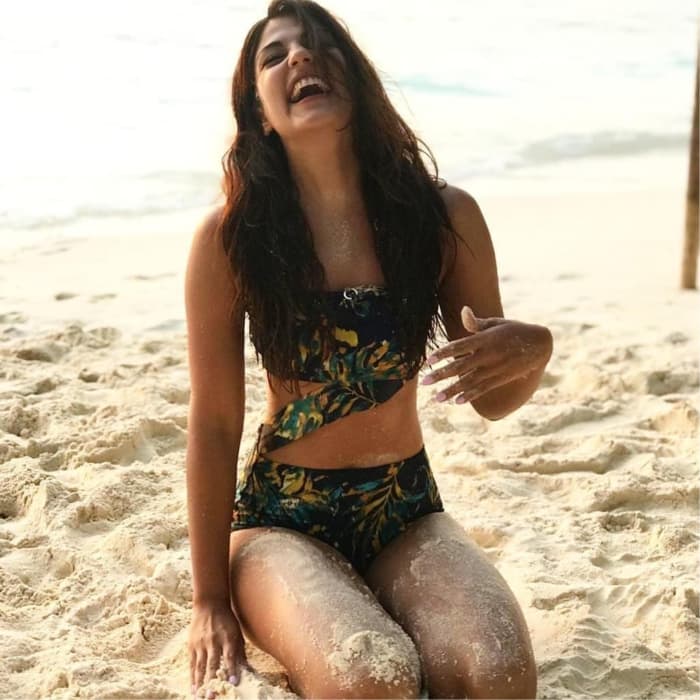 Rhea Chakraborty Flaunts Her Hot Beach Body In A Range Of Bikinis