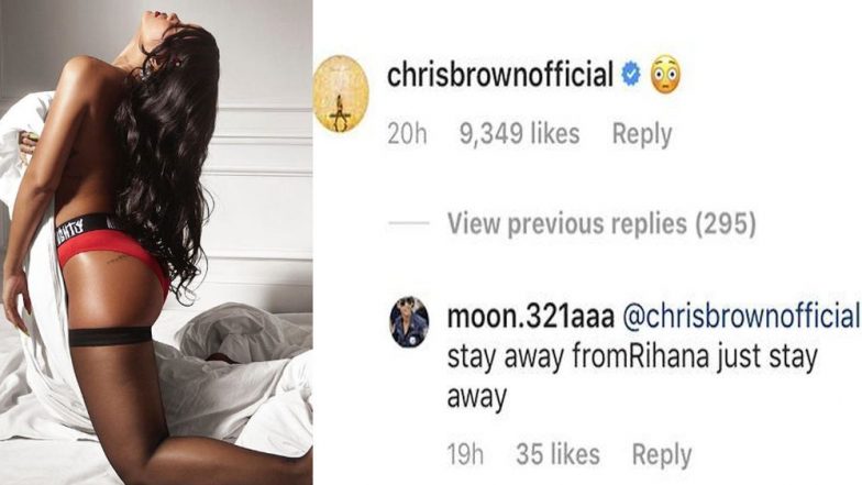 Rihanna’s Ex Chris Brown Comments On Her Sexy Instagram Pic, and Fans Are Clearly Not Happy!