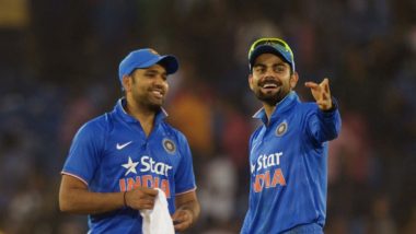Rohit Sharma and Virat Kohli Have Stark Reactions to the Crowd Cheering Their Names During India vs West Indies 4th ODI (Watch Video)