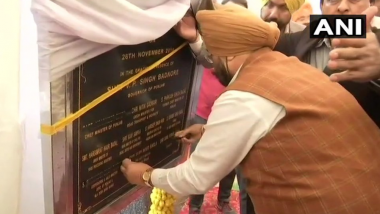 Kartarpur Corridor: Punjab Minister SS Randhawa Protests Against SAD Leaders' Names on Foundation Stone, Puts Black Tape on His And CM’s Name