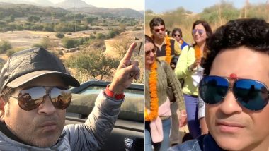 Sachin Tendulkar Posts Selfie With Leopard During Family Trip in Rajasthan: Watch Video and Pic!