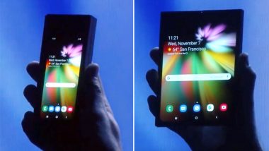 First Foldable Phone By Samsung Which Opens into a Tablet Using Infinity Flex Display Unveiled, View Pics and Video