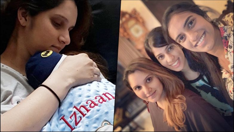 Sania Mirza, PV Sindhu and Joshna Chinappa Pose for Selfie As the Two Visit to See Izhaan Mirza Malik (See Pic)