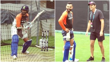 Shikhar Dhawan, Virat Kohli, Rishabh Pant, Jasprit Bumrah and Others Practice Hard at Nets Ahead of India vs Australia 1st T20I Match: Watch Videos and Pics!