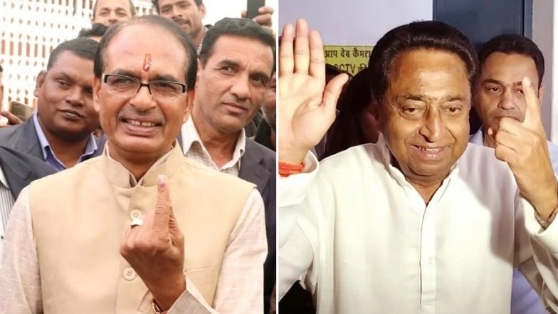 Madhya Pradesh Assembly Elections 2018: CM Shivraj Singh Chouhan, Rival Kamal Nath Cast Their Votes; Both 'Confident of Winning'
