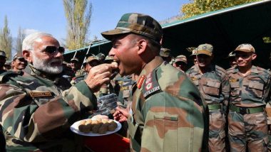 PM Narendra Modi Celebrates Diwali 2018 with Soldiers in Harshil Near India-China Border