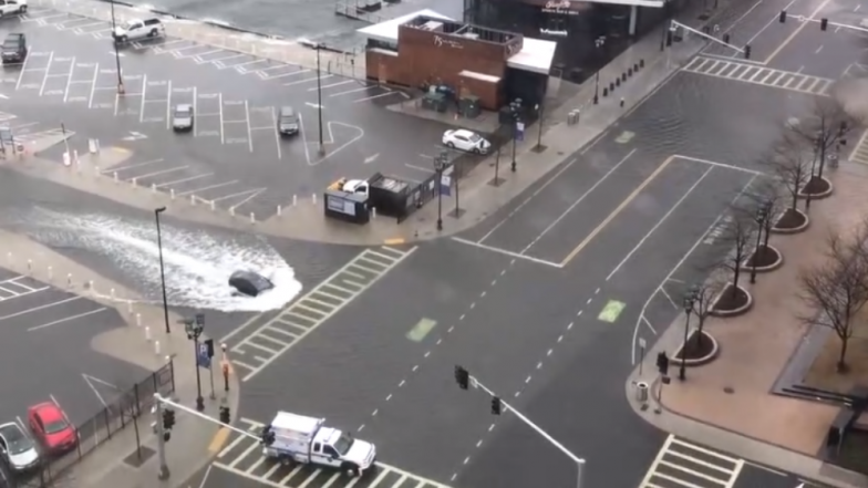 Clean Switzerland Roads During Floods True or Fake? Watch The Original Video From Boston, US