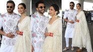 Deepika Padukone and Ranveer Singh Look Like the Happiest Couple on Earth as They Leave for Bengaluru (View Pics)
