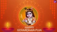 Govardhan Puja 2018 Wishes: WhatsApp Stickers, Picture Messages, GIF Images to Send Greetings on Annakut Festival
