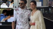 Deepika Padukone&rsquo;s RK Tattoo Erased, the Actress Flaunts Her Bare Neck As She Leaves for Bengaluru With Husband Ranveer Singh &ndash; Pics Inside