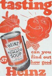 A 1948 ad for Heinz tomato soup A 1948 ad for Heinz tomato soup