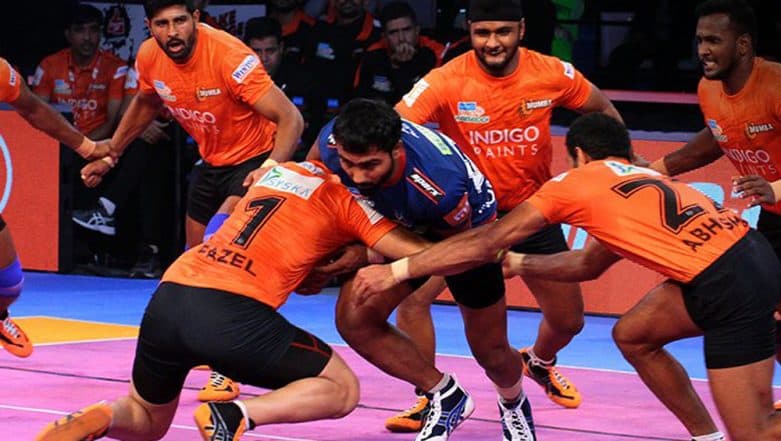 U Mumba vs U.P. Yoddha, PKL 2018–19, Eliminator 1 Match Live Streaming and Telecast Details: When and Where to Watch Pro Kabaddi League Season 6 Match Online on Hotstar and TV? U Mumba vs U.P. Yoddha, PKL 2018–19, Eliminator 1 Match Live Streaming and Telecast Details: When and Where to Watch Pro Kabaddi League Season 6 Match Online on Hotstar and TV?