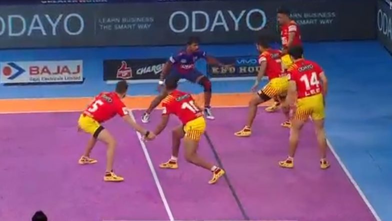 PKL 2018 Video Highlights: Gujarat Fortunegiants Defeat Dabang Delhi 45-38