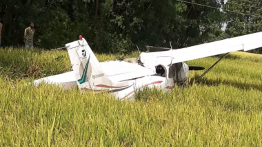 Telangana: Trainer Aircraft Crashes in Agriculture Field Near Hyderabad, Pilot Injured