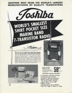 A Toshiba radio ad A Toshiba radio ad