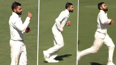 Virat Kohli Bowling Video: Watch Indian Captain Bowl a Couple of Overs During India vs Cricket Australia XI Practice Match at Adelaide