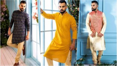 Birthday Boy Virat Kohli is Every Indian Man's Fashion Inspiration This Diwali 2018: See Pics of Indian Cricketer in Traditional Outfits!