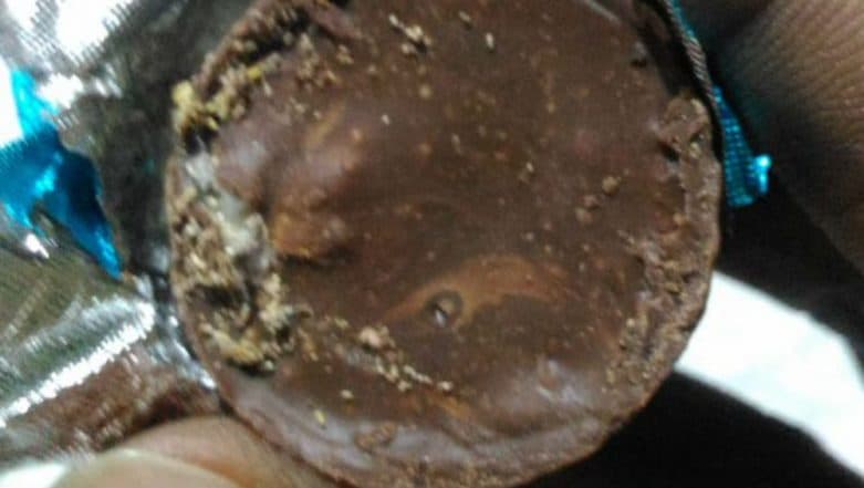 Worms Found in Chocolates Bought From Karachi Bakery in Hyderabad, Pictures go Viral Worms Found in Chocolates Bought From Karachi Bakery in Hyderabad, Pictures go Viral