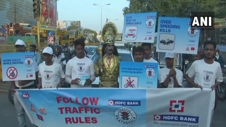 Lucknow Traffic Police Ropes ‘Yamraj’ for Road Safety Campaign