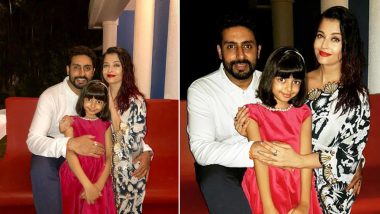 Aishwarya Rai Bachchan Poses for a Perfect Family Picture With Hubby Abhishek Bachchan and Daughter Aaradhya