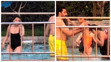 Aishwarya Rai Bachchan Looks Sizzling in a Black Monokini While Vacationing in Goa With Abhishek and Aaradhya (View Pics)