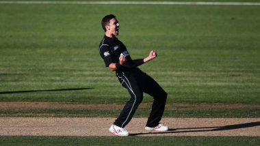 Trent Boult Hattrick Video: Left-Arm Pacer Becomes 3rd New Zealand Bowler to Take a Hattrick in ODIs