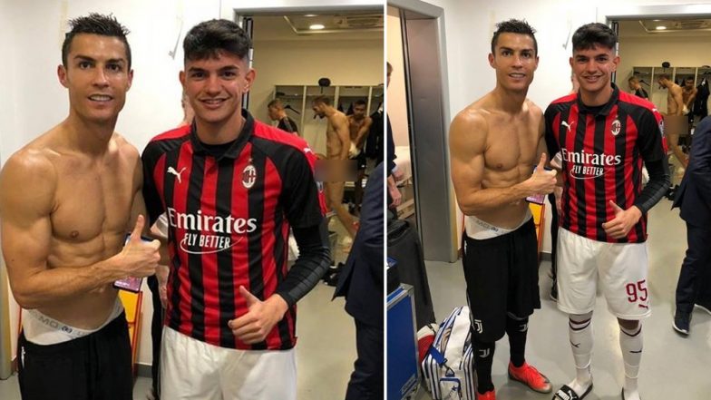 Cristiano Ronaldo’s Picture in the Locker Room Photobombed by a Naked Juventus Teammate Giorgio Chiellini