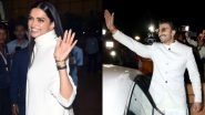 Twinning in White Deepika Padukone-Ranveer Singh Leave for Italy for Their Big Fat Indian Wedding &ndash; View Pics