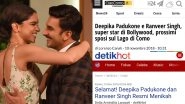 Ranveer Singh Weds Deepika Padukone: World Media Is Going Gaga Over &lsquo;Bollywood&rsquo;s Royal Couple&rsquo;