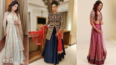 Diwali 2018 Outfit Inspiration – Divyanka Tripathi Dahiya: Take Some Style Cues From This Pretty Actress on How to Style Your Ethnic Wardrobe for This Festive Season