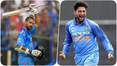 Latest ICC T20I Rankings: Kuldeep Yadav Jumps 20 Places to be in the TOP 5 For the First Time; Shikhar Dhawan Attains Career-High as Well