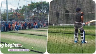 India vs Australia 2018: Indian Cricket Team Hits the Nets Ahead of the First T20 Match (See Pics & Videos)