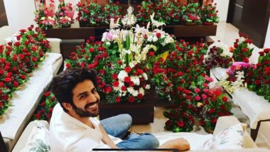 Kartik Aaryan Gets 28 Bouquets from a Die Hard Fan on His 28th Birthday – View Pics