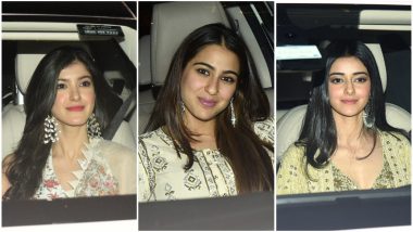 Sara Ali Khan, Ananya Panday, Shanaya Kapoor and Other Celebrities Attend Karan Johar’s Diwali Bash – View Pics