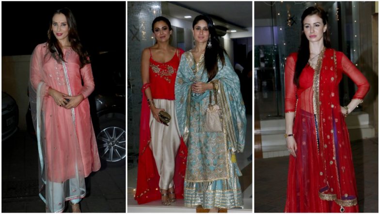 Kareena Kapoor Khan, Amrita Arora, Iulia Vantur, Georgia Adriani and Other Celebs Lit Up Makeup Artist Mallika Bhat’s Diwali Bash – View Pics