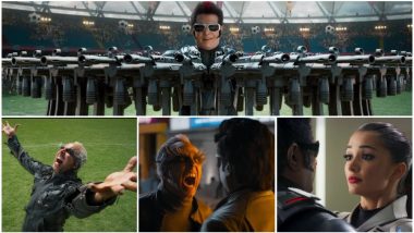 2.0 Trailer: 7 Standout Moments in Rajinikanth, Akshay Kumar and Amy Jackson's Sci-fi Action Thriller Promo That You Should Watch Out For!