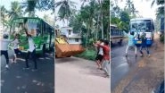 As Nillu Nillu Challenge Goes Viral, Kerala Police Issues Warning Against Jumping in Front of Vehicles (Video)