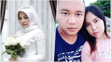Indonesian Woman Who Lost Her Fiancé in Lion Air Plane Crash Fulfills Last Wish by Going Ahead With Planned Wedding Alone (View Pics)