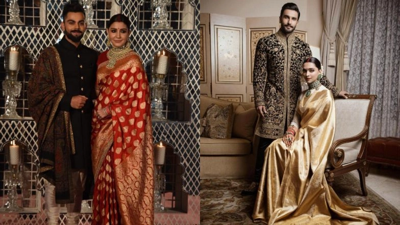 Deepika Padukone-Ranveer Singh or Anushka Sharma-Virat Kohli: Whose Wedding Reception Look Did You Like More? View Pics
