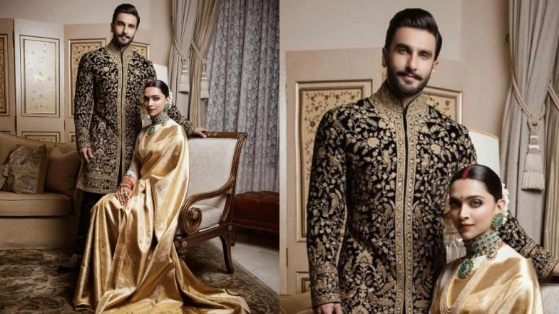 Deepika Padukone-Ranveer Singh Post Pictures of Their Wedding Reception OOTN and We Thank Them for Not Making Us Wait This Time
