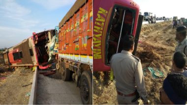 Karnataka Road Accident: 6 Killed, 10 Injured Near Hubli in Collision Between Bus and Lorry on NH-63